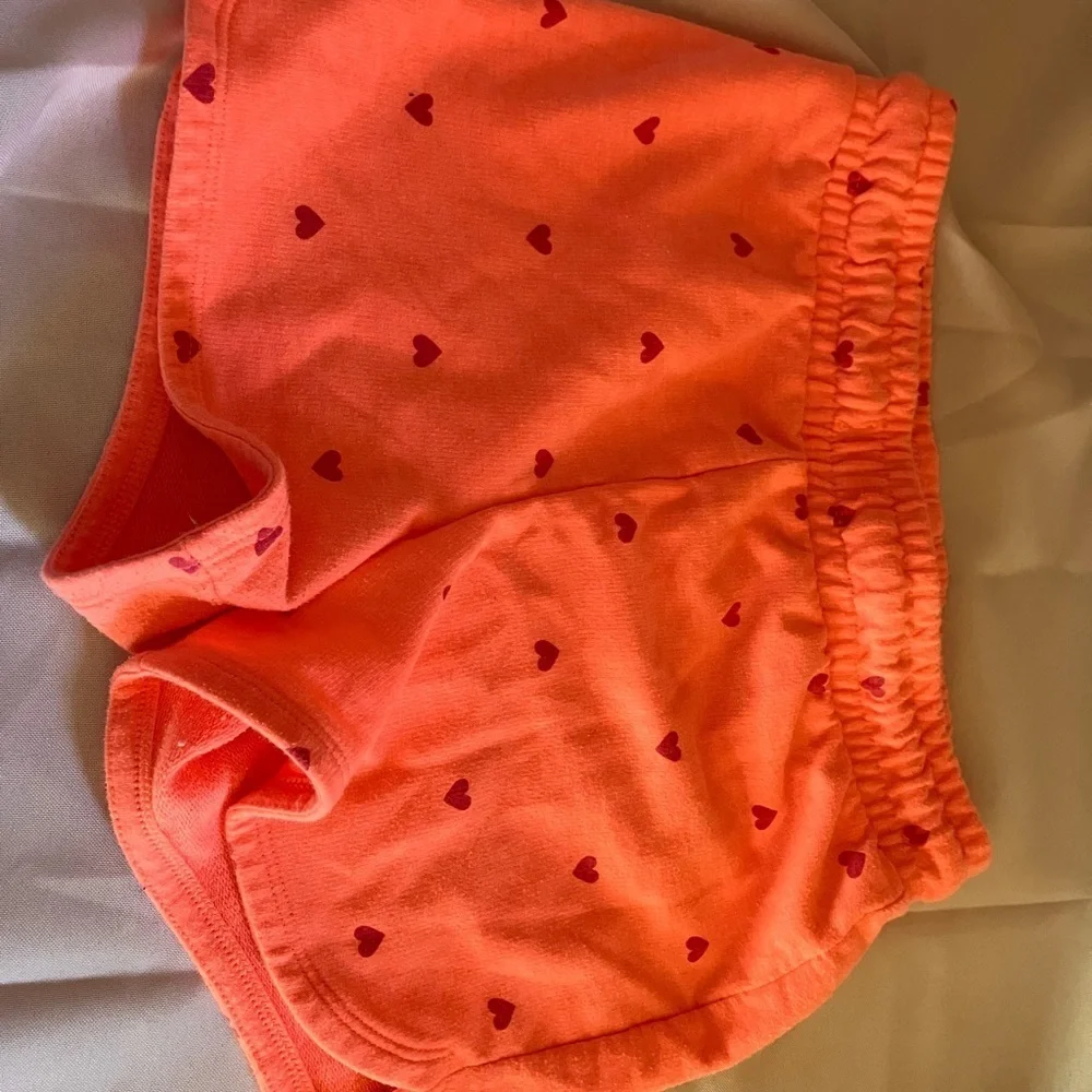 Kids' Pink, Orange, and Black Shorts Set